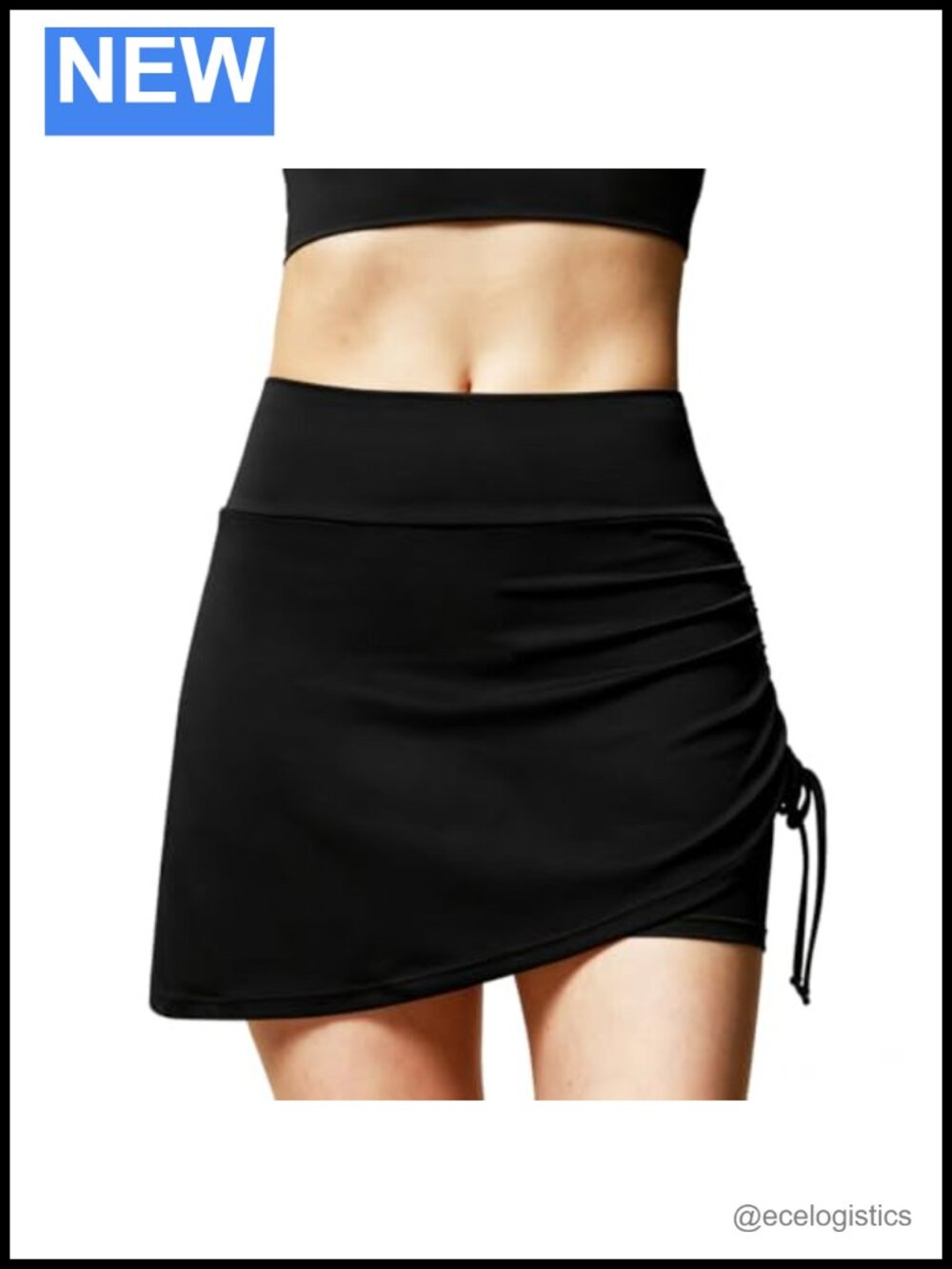Women's Nylon Spandex Yoga Skort with Built-in Shorts Athletic Tennis Skirt